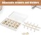 Earring Organizer Box Clear Storage Acrylic for Earrings Necklace Organizer Jewelry Box with 72 Grids Storage Compartments Transparent Ring Clear Jewelry Organizer
